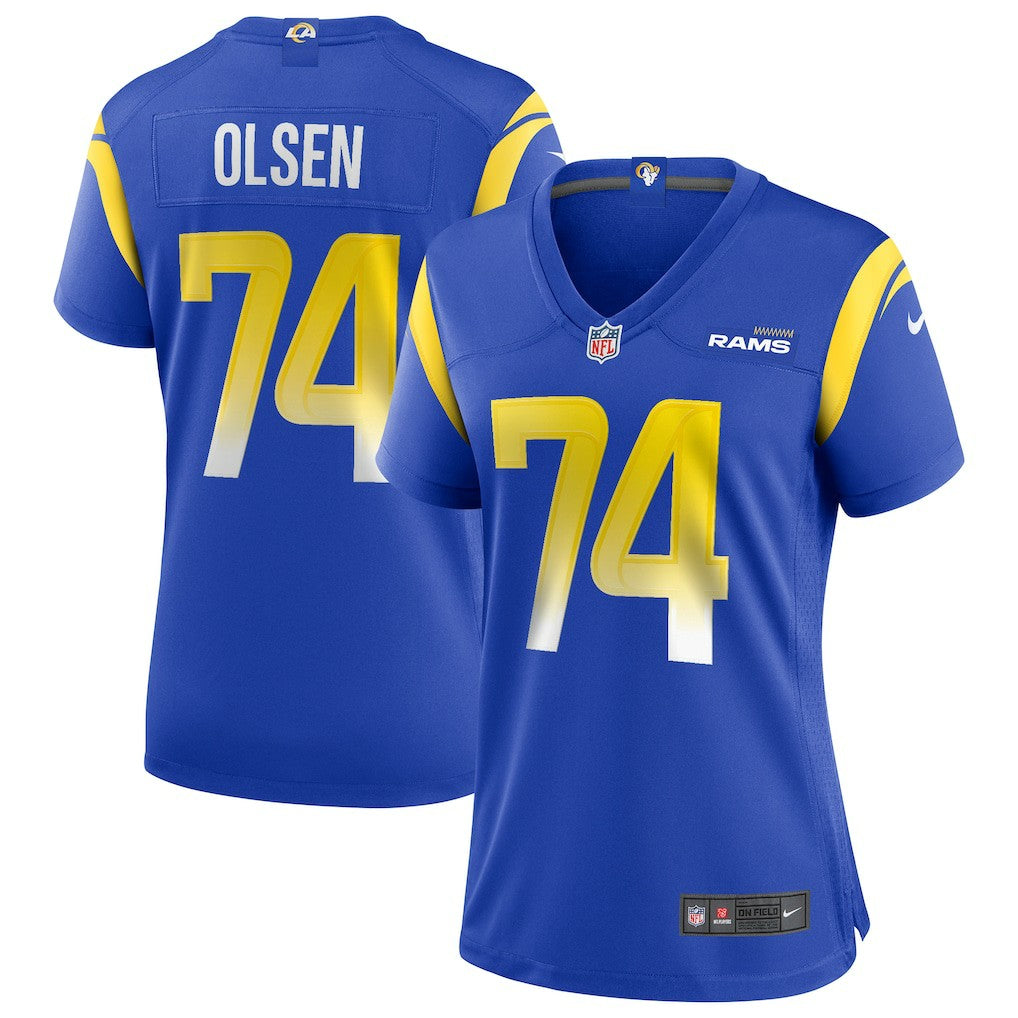 Merlin Olsen Los Angeles Rams Women's Game Retired Player Jersey Royal - Nike