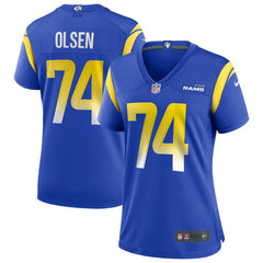 Merlin Olsen Los Angeles Rams Women's Game Retired Player Jersey Royal - Nike