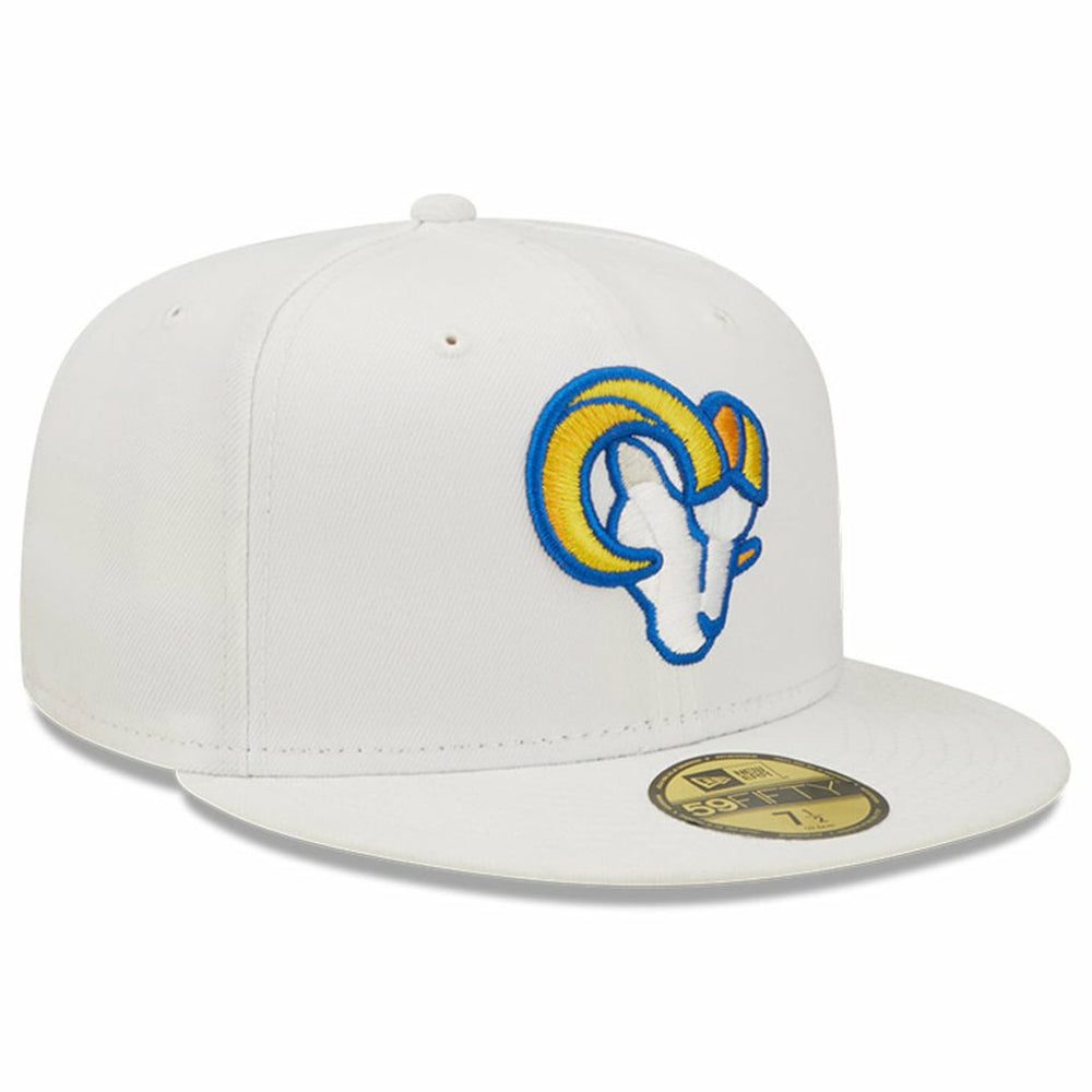 Los Angeles Rams New Era Omaha Ram Head 59FIFTY Fitted Hat White - NFL