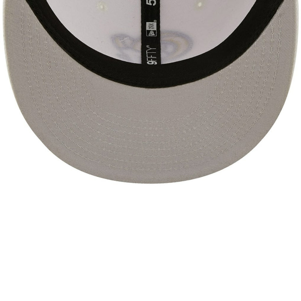 Los Angeles Rams New Era Omaha Ram Head 59FIFTY Fitted Hat White - NFL