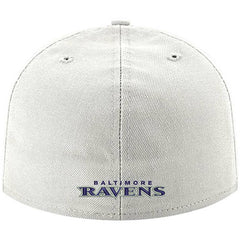 Baltimore Ravens New Era Omaha Lettermark 59FIFTY Fitted Hat White - NFL