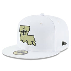 New Orleans Saints New Era Omaha Alternate Logo 59FIFTY Fitted Hat White - NFL