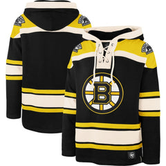 Boston Bruins '47 Superior Lacer Hoodie Black
