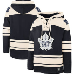 Toronto Maple Leafs - '47 Superior Lacer Pullover Hoodie Navy/Cream