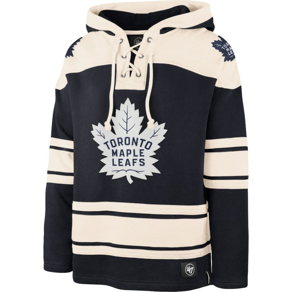 Toronto Maple Leafs - '47 Superior Lacer Pullover Hoodie Navy/Cream
