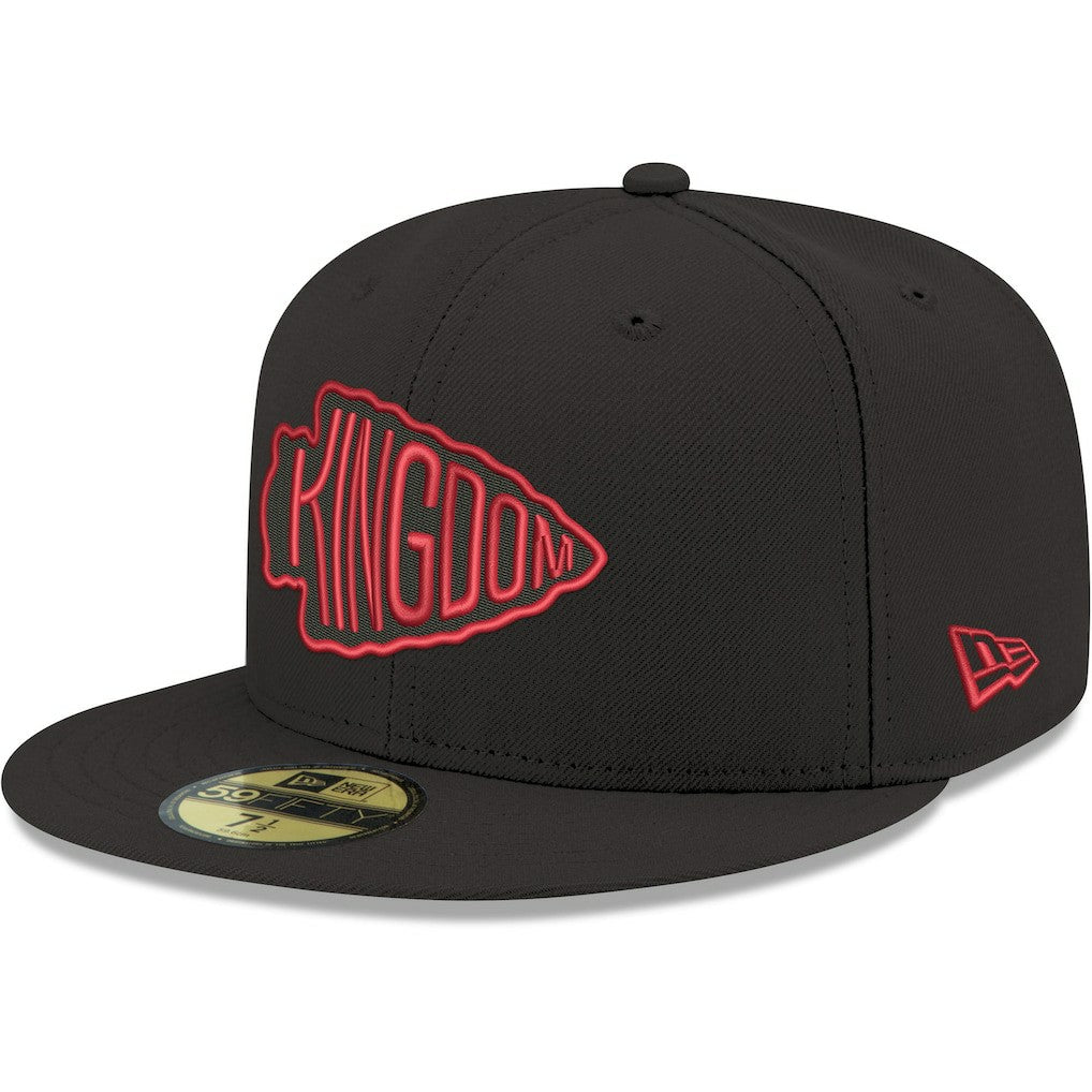 Kansas City Chiefs New Era Omaha 59FIFTY Fitted Hat Black - NFL