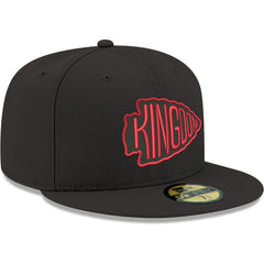 Kansas City Chiefs New Era Omaha 59FIFTY Fitted Hat Black - NFL