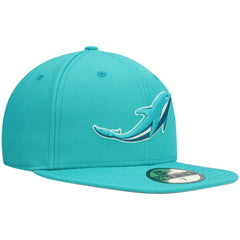 Miami Dolphins New Era Omaha 59FIFTY Fitted Hat Aqua - NFL