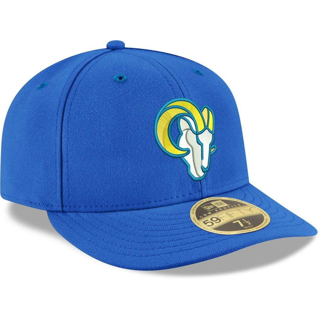 Los Angeles Rams New Era Omaha Low Profile 59FIFTY Fitted Team Hat Royal - NFL
