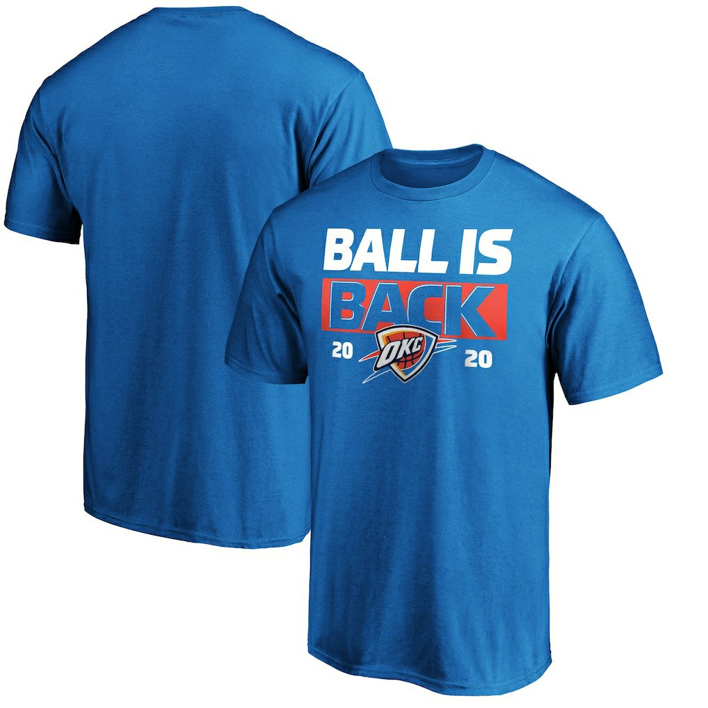 NBA - Oklahoma City Thunder Ball Is Back T-Shirt - Blue