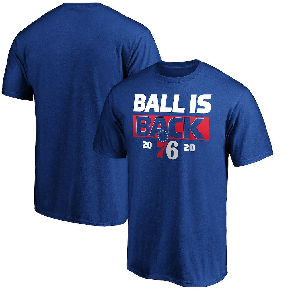 NBA - Philadelphia 76ers Ball Is Back T-Shirt - Royal