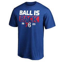 NBA - Philadelphia 76ers Ball Is Back T-Shirt - Royal