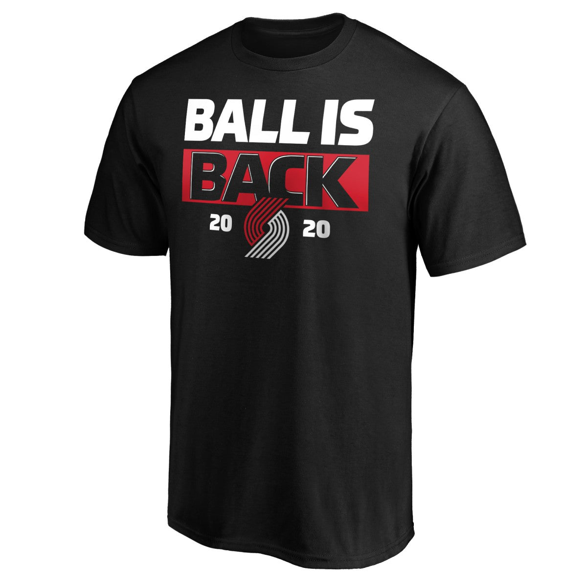 NBA - Portland Trail Blazers Ball Is Back T-Shirt - Black