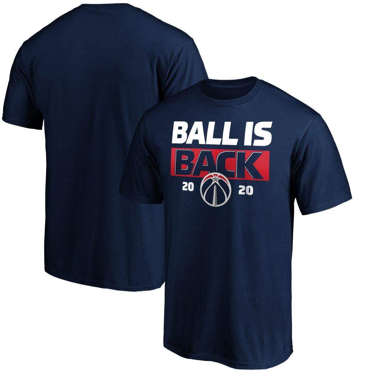 NBA - Washington Wizards Ball Is Back T-Shirt - Navy