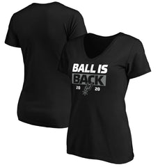 NBA - San Antonio Spurs Women's Ball Is Back V-Neck T-Shirt - Black