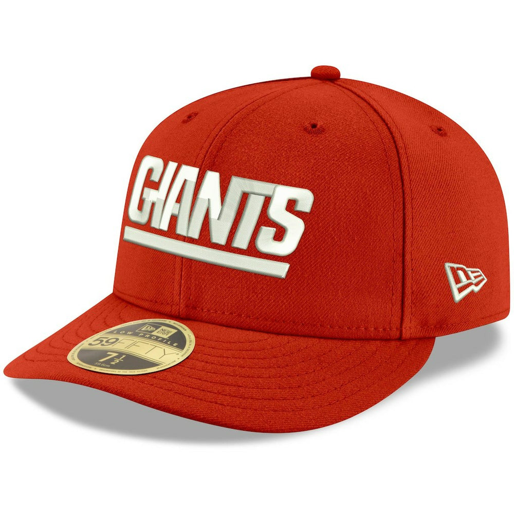 New York Giants New Era Omaha Throwback Low Profile 59FIFTY Fitted Hat Red - NFL