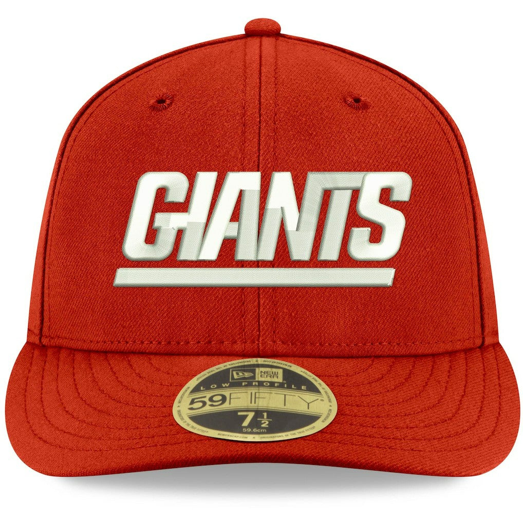 New York Giants New Era Omaha Throwback Low Profile 59FIFTY Fitted Hat Red - NFL