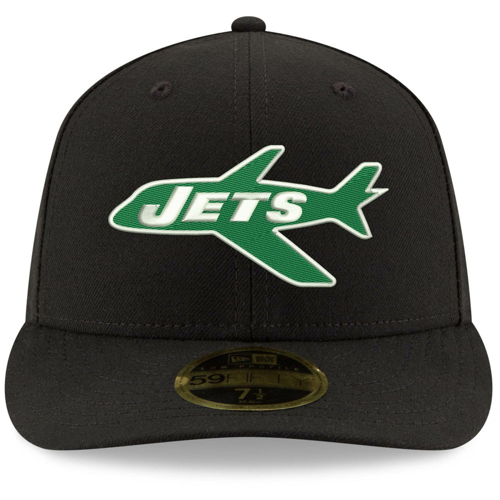 New York Jets New Era Omaha Throwback Low Profile 59FIFTY Fitted Hat Black - NFL