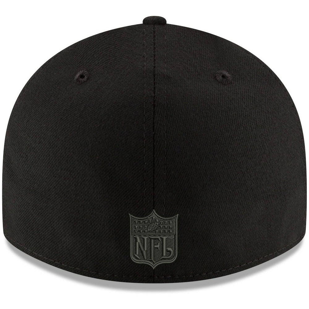 Kansas City Chiefs New Era Alternate Logo Black on Black Low Profile 59FIFTY II Fitted Hat Black - NFL