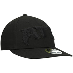Atlanta Falcons New Era Alternate Logo Black on Black Low Profile 59FIFTY II Fitted Hat Black - NFL