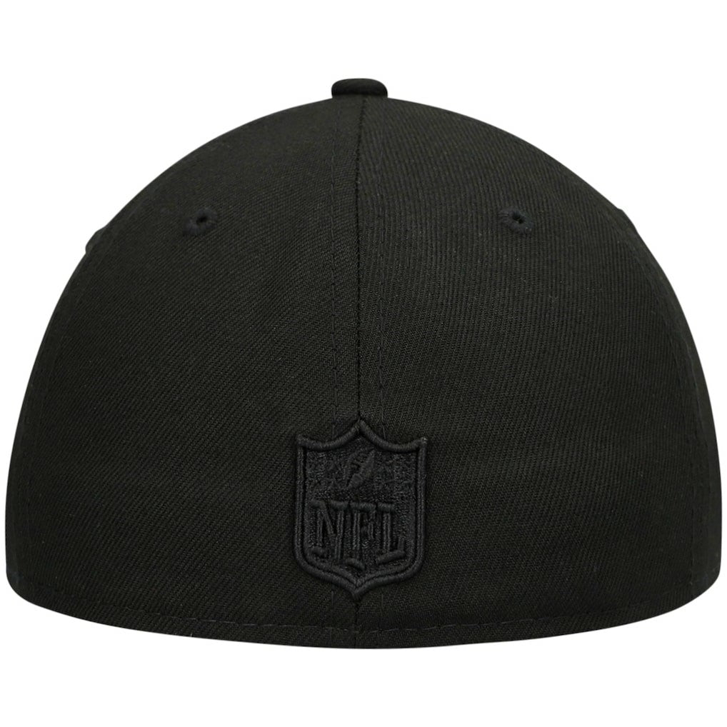 Atlanta Falcons New Era Alternate Logo Black on Black Low Profile 59FIFTY II Fitted Hat Black - NFL
