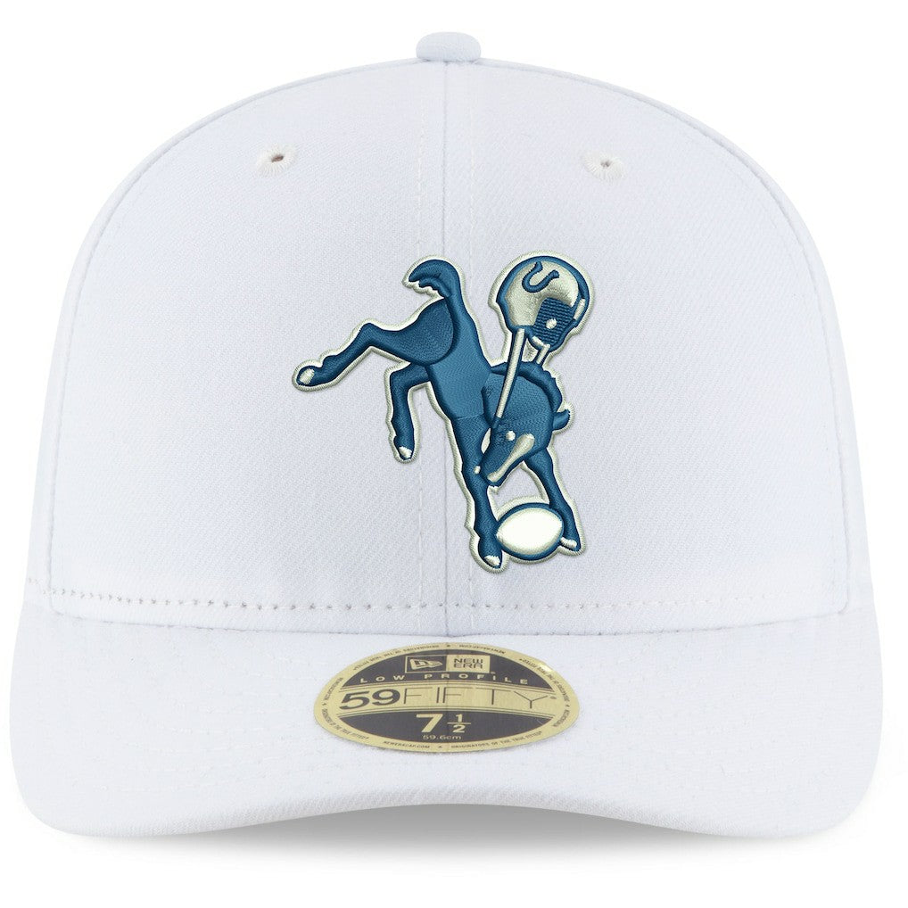 Indianapolis Colts New Era Omaha Low Profile 59FIFTY Fitted Hat White - NFL