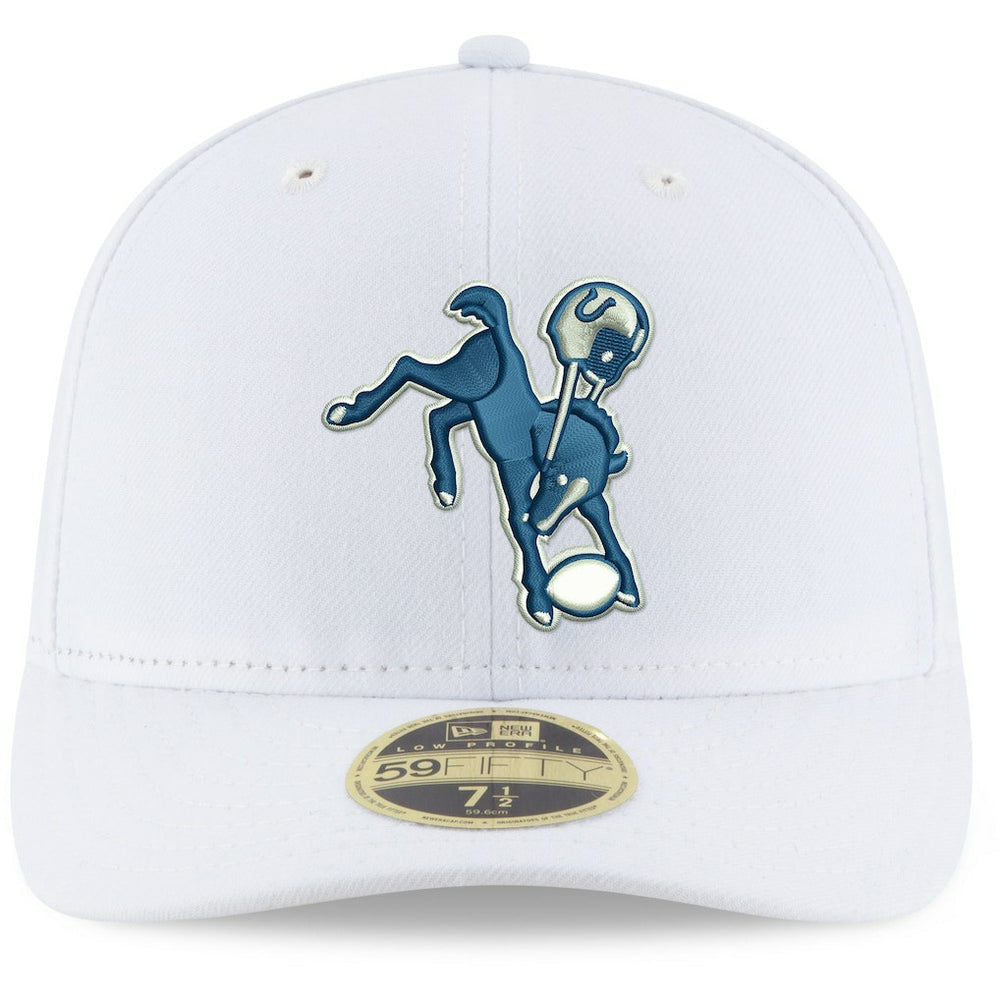 Indianapolis Colts New Era Omaha Low Profile 59FIFTY Fitted Hat White - NFL