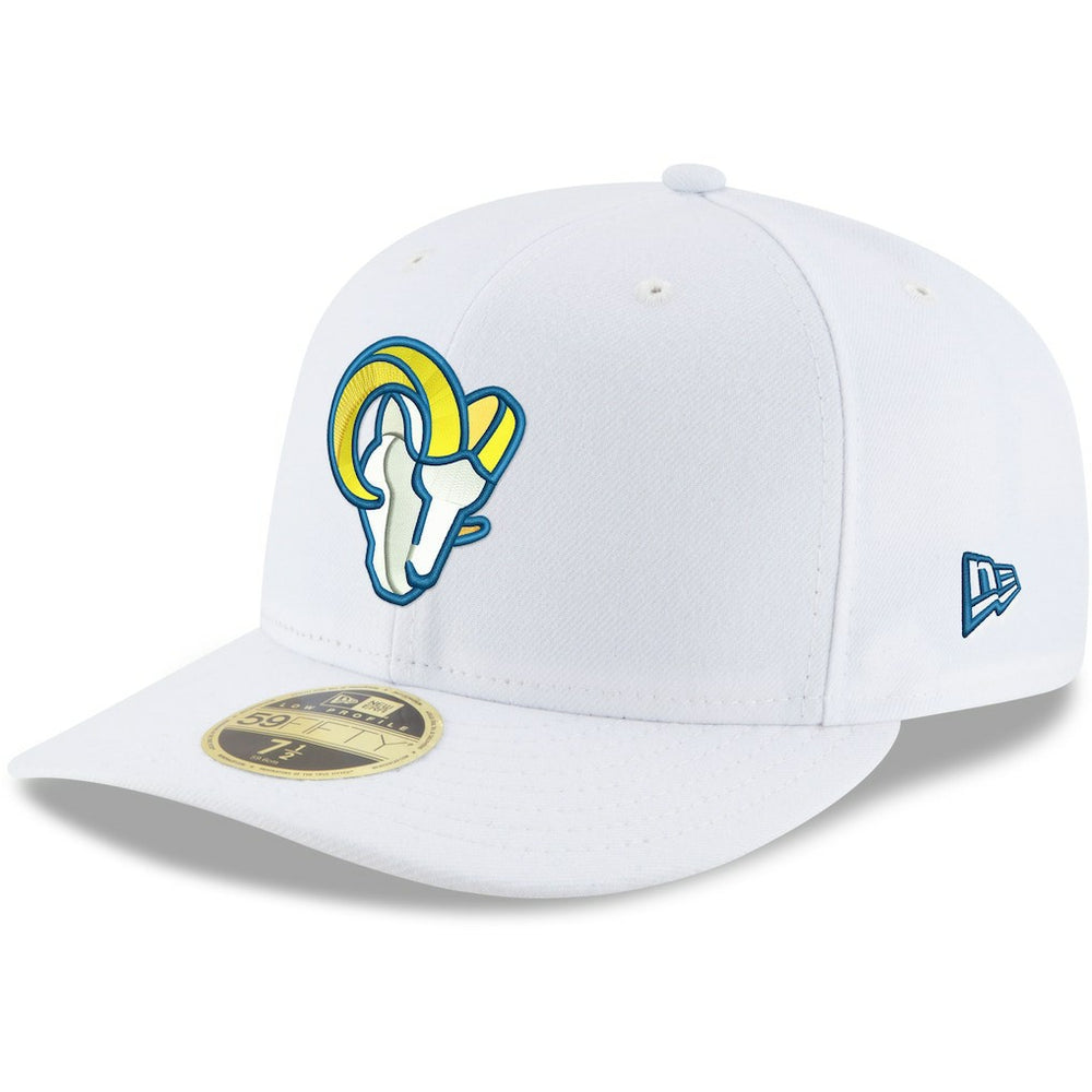 Los Angeles Rams New Era Omaha Low Profile 59FIFTY Fitted Hat White - NFL