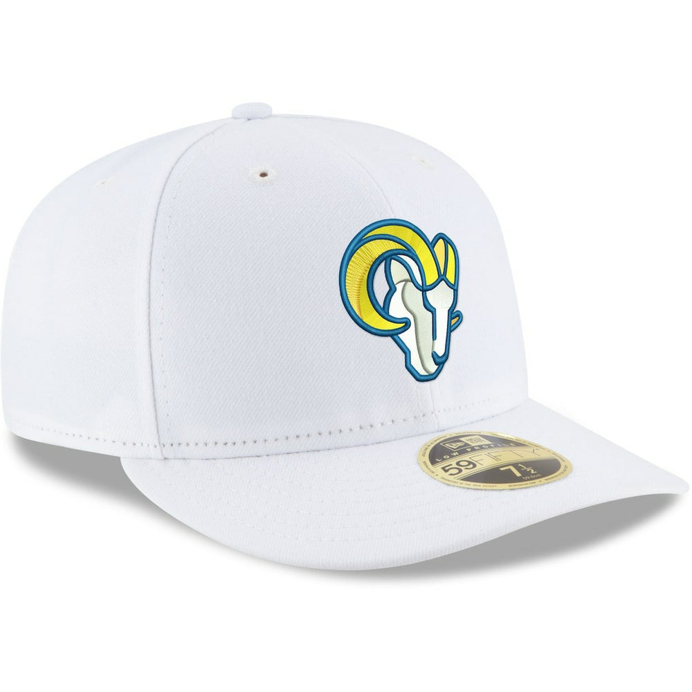 Los Angeles Rams New Era Omaha Low Profile 59FIFTY Fitted Hat White - NFL