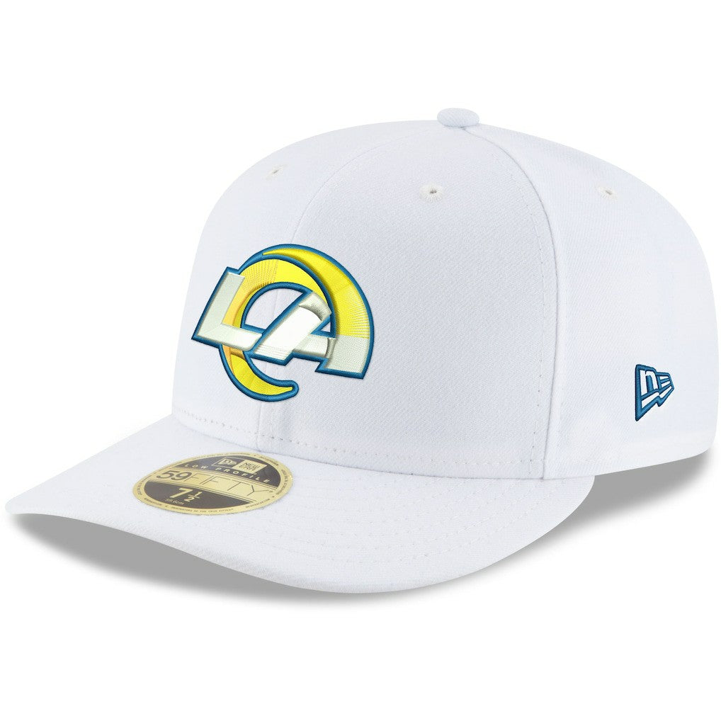 Los Angeles Rams New Era Omaha Low Profile 59FIFTY Fitted Hat White - NFL