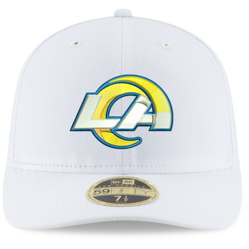 Los Angeles Rams New Era Omaha Low Profile 59FIFTY Fitted Hat White - NFL