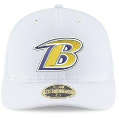 Baltimore Ravens New Era Omaha Low Profile 59FIFTY Fitted Hat White - NFL