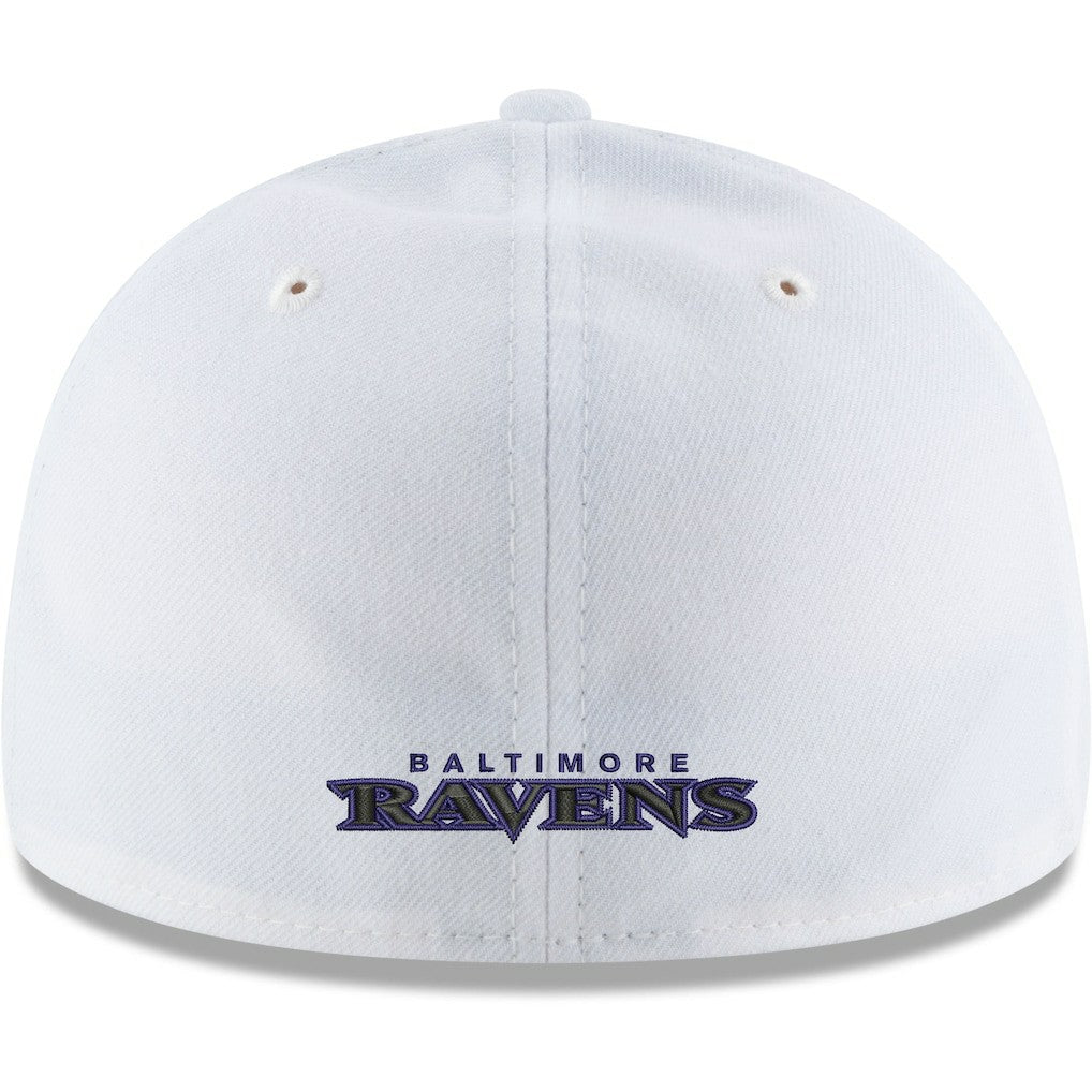 Baltimore Ravens New Era Omaha Low Profile 59FIFTY Fitted Hat White - NFL