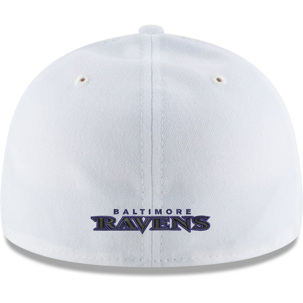 Baltimore Ravens New Era Omaha Low Profile 59FIFTY Fitted Hat White - NFL
