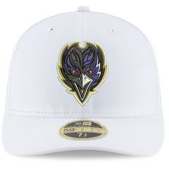 Baltimore Ravens New Era Omaha Low Profile 59FIFTY Fitted Hat White - NFL
