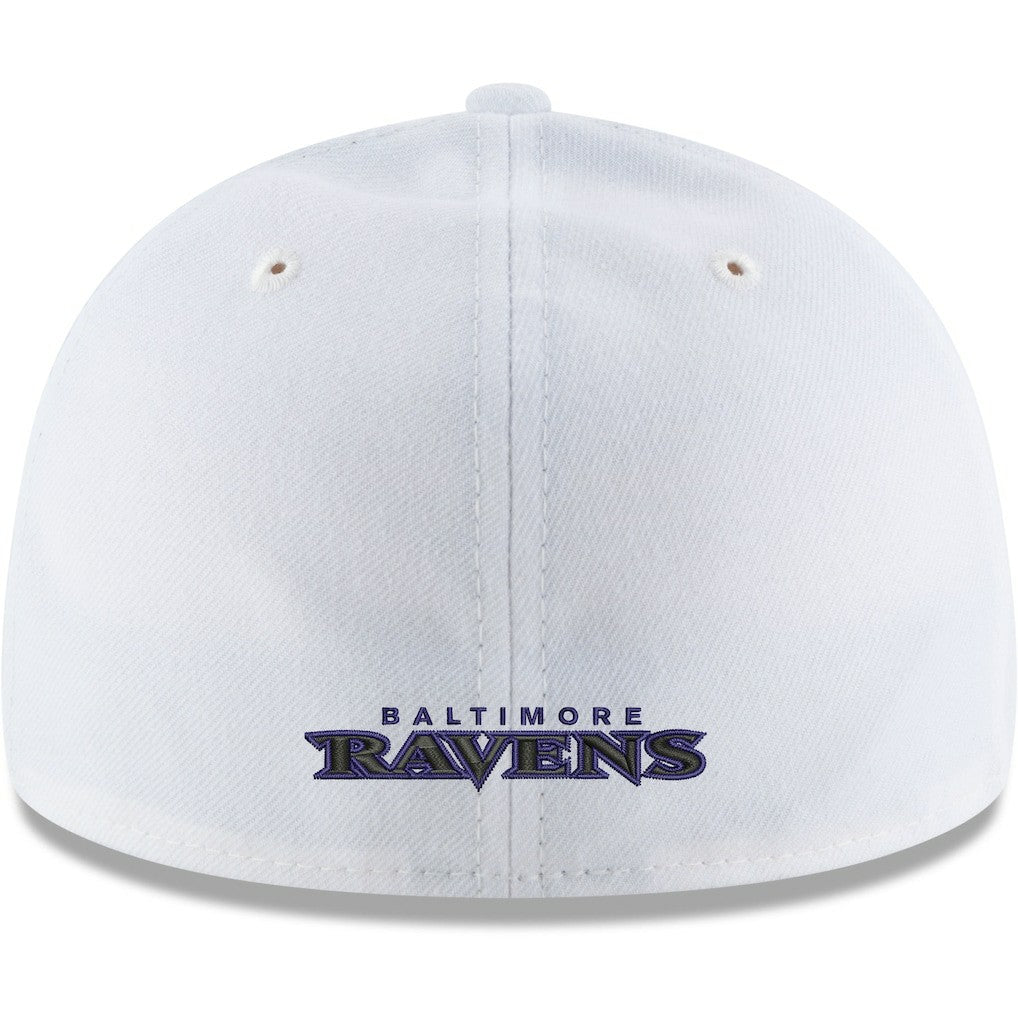 Baltimore Ravens New Era Omaha Low Profile 59FIFTY Fitted Hat White - NFL