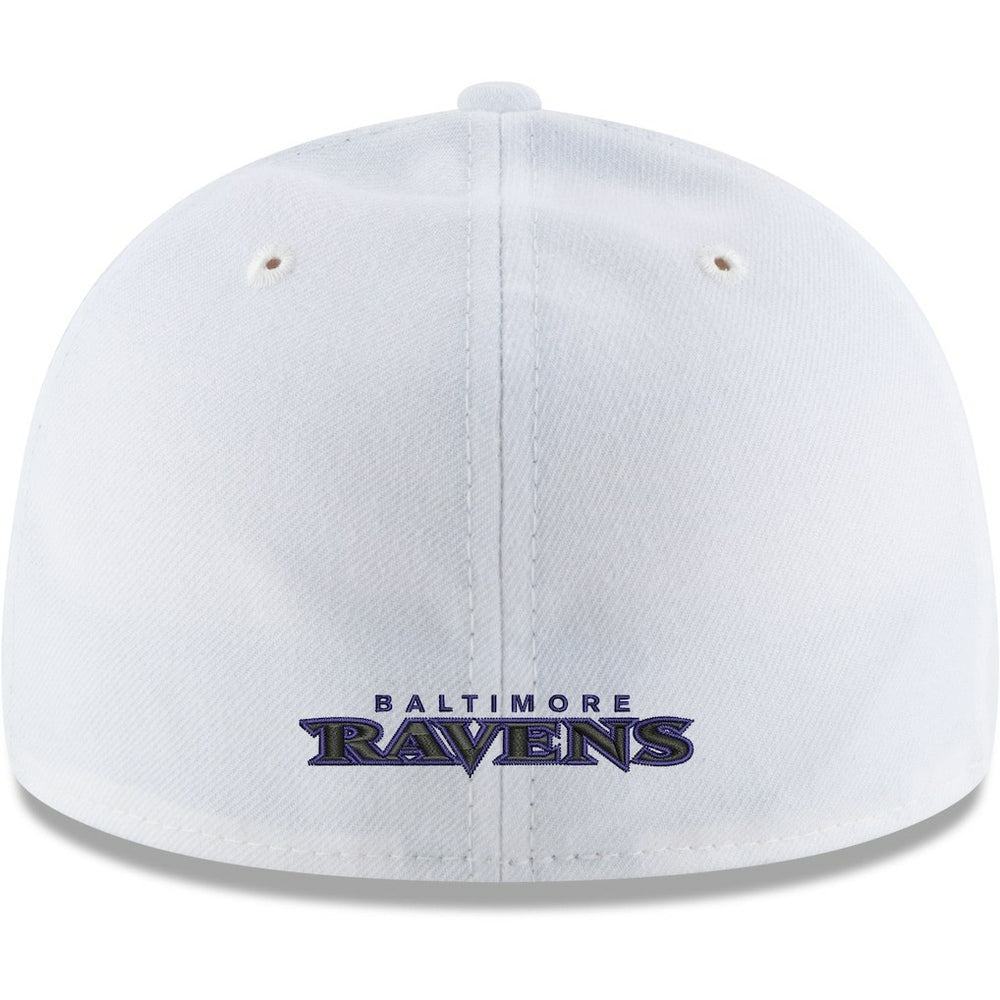 Baltimore Ravens New Era Omaha Low Profile 59FIFTY Fitted Hat White - NFL