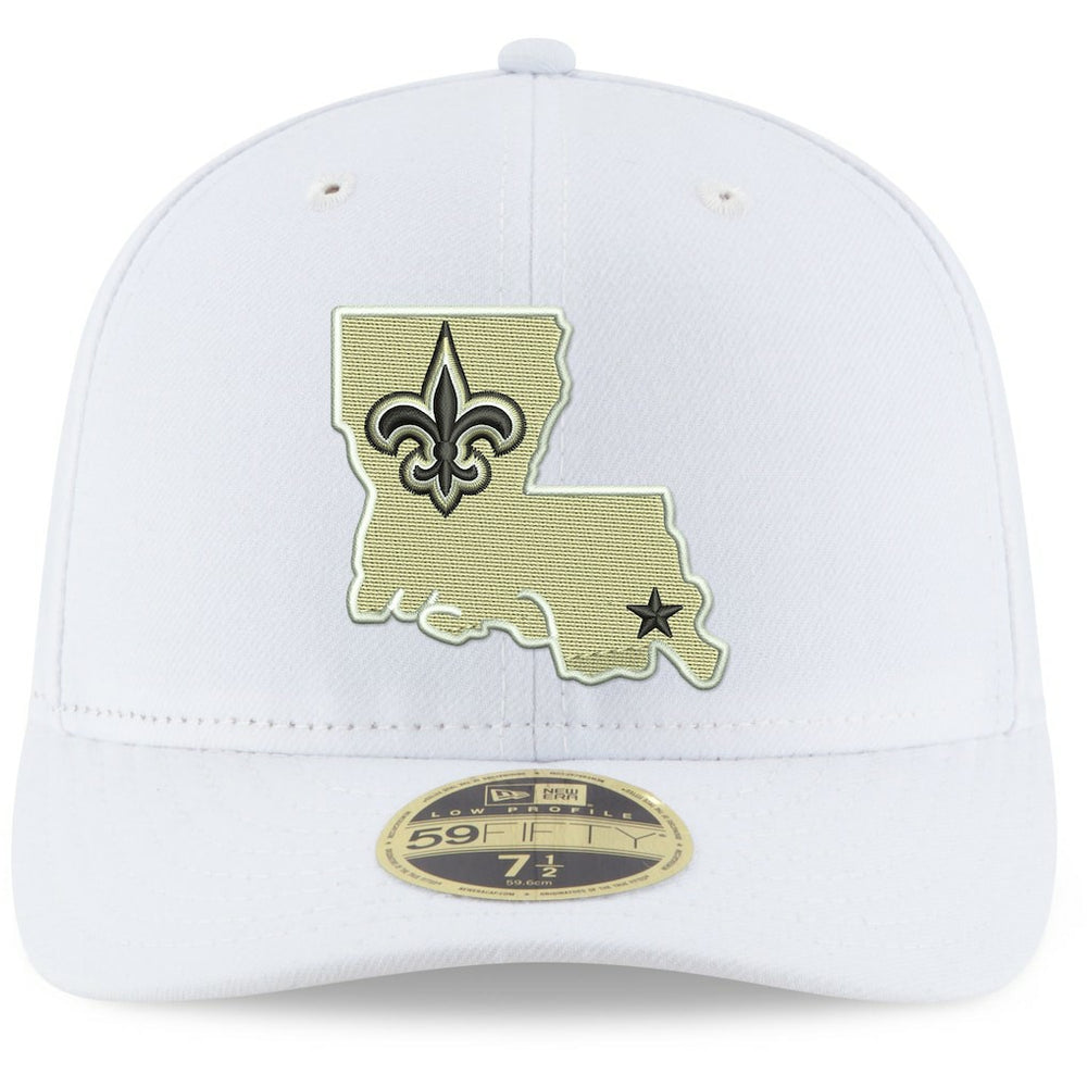 New Orleans Saints New Era Omaha Low Profile 59FIFTY Fitted Hat White - NFL