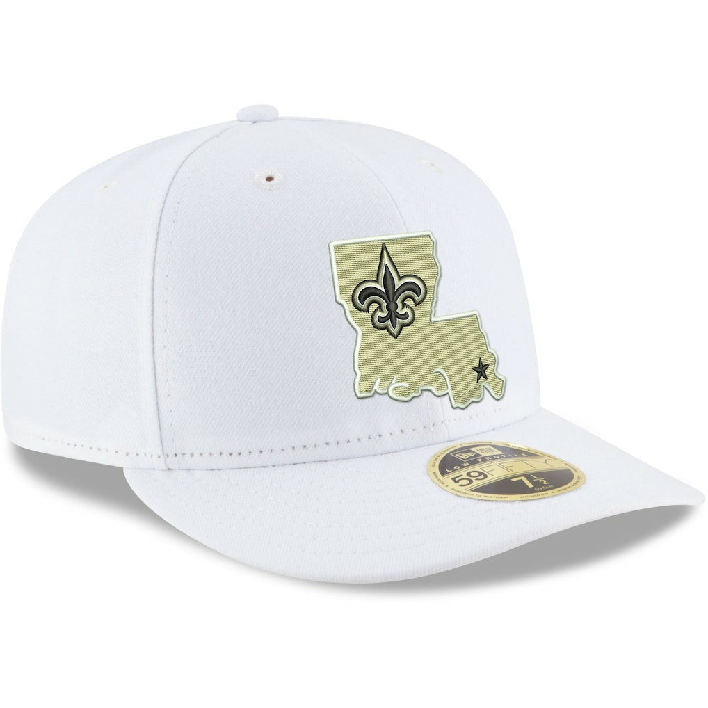 New Orleans Saints New Era Omaha Low Profile 59FIFTY Fitted Hat White - NFL