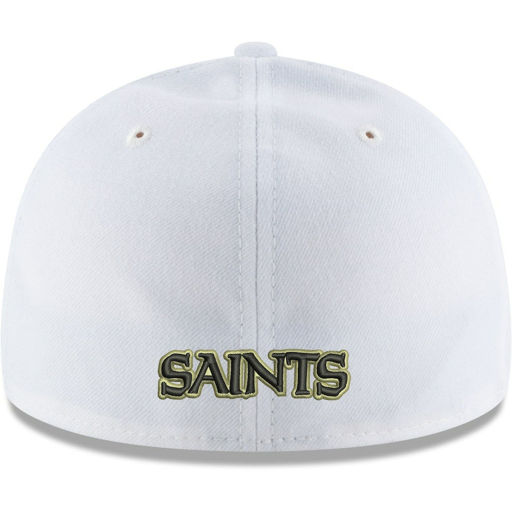 New Orleans Saints New Era Omaha Low Profile 59FIFTY Fitted Hat White - NFL