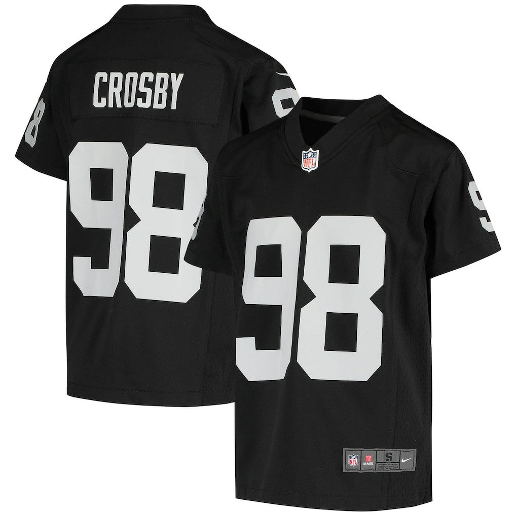 Maxx Crosby Las Vegas Raiders Youth Game Jersey Black - Nike