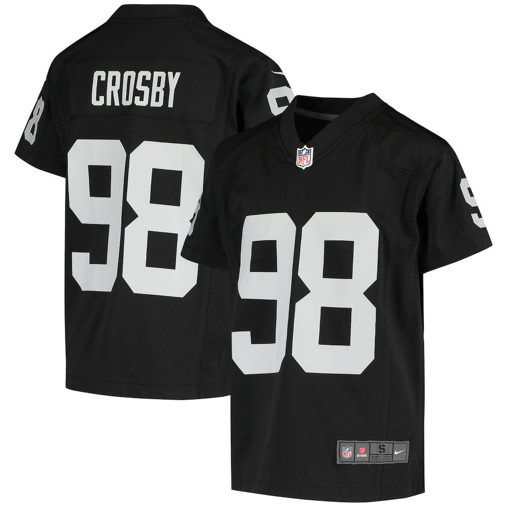 Maxx Crosby Las Vegas Raiders Youth Game Jersey Black - Nike