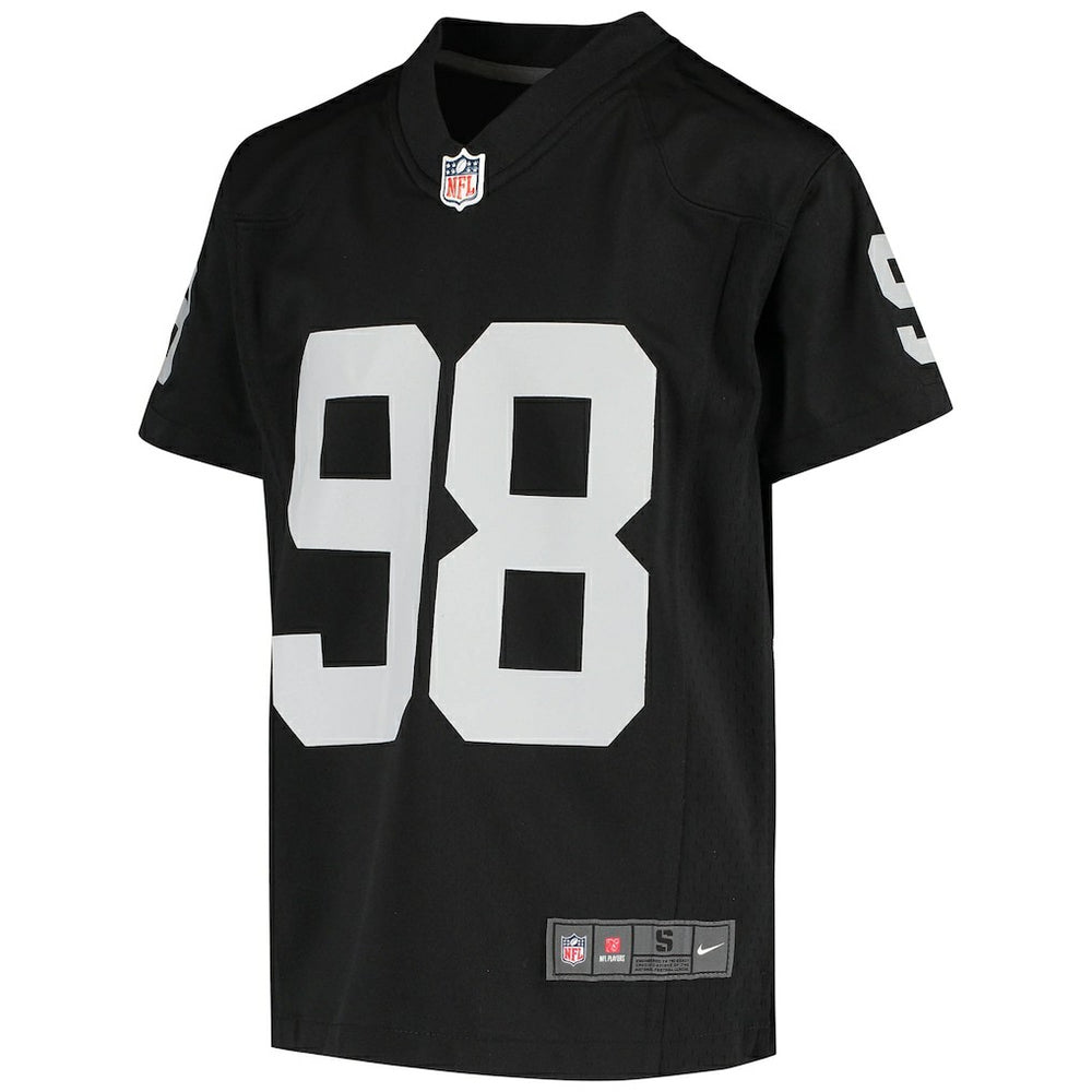 Maxx Crosby Las Vegas Raiders Youth Game Jersey Black - Nike
