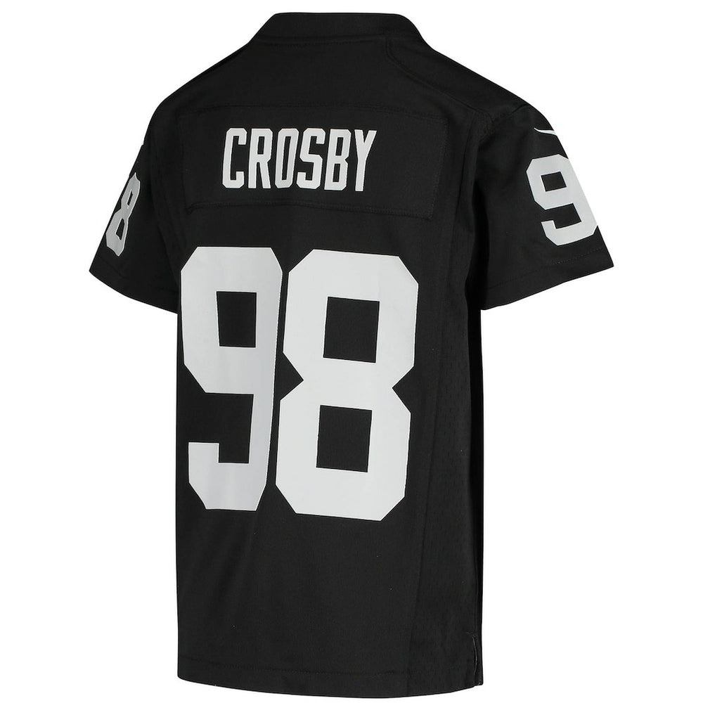 Maxx Crosby Las Vegas Raiders Youth Game Jersey Black - Nike