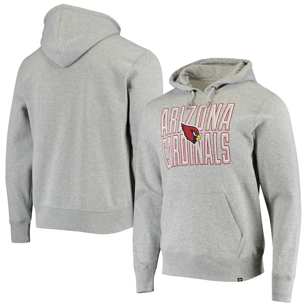 Arizona Cardinals '47 Bevel Pullover Hoodie Heathered Gray - 47 brand