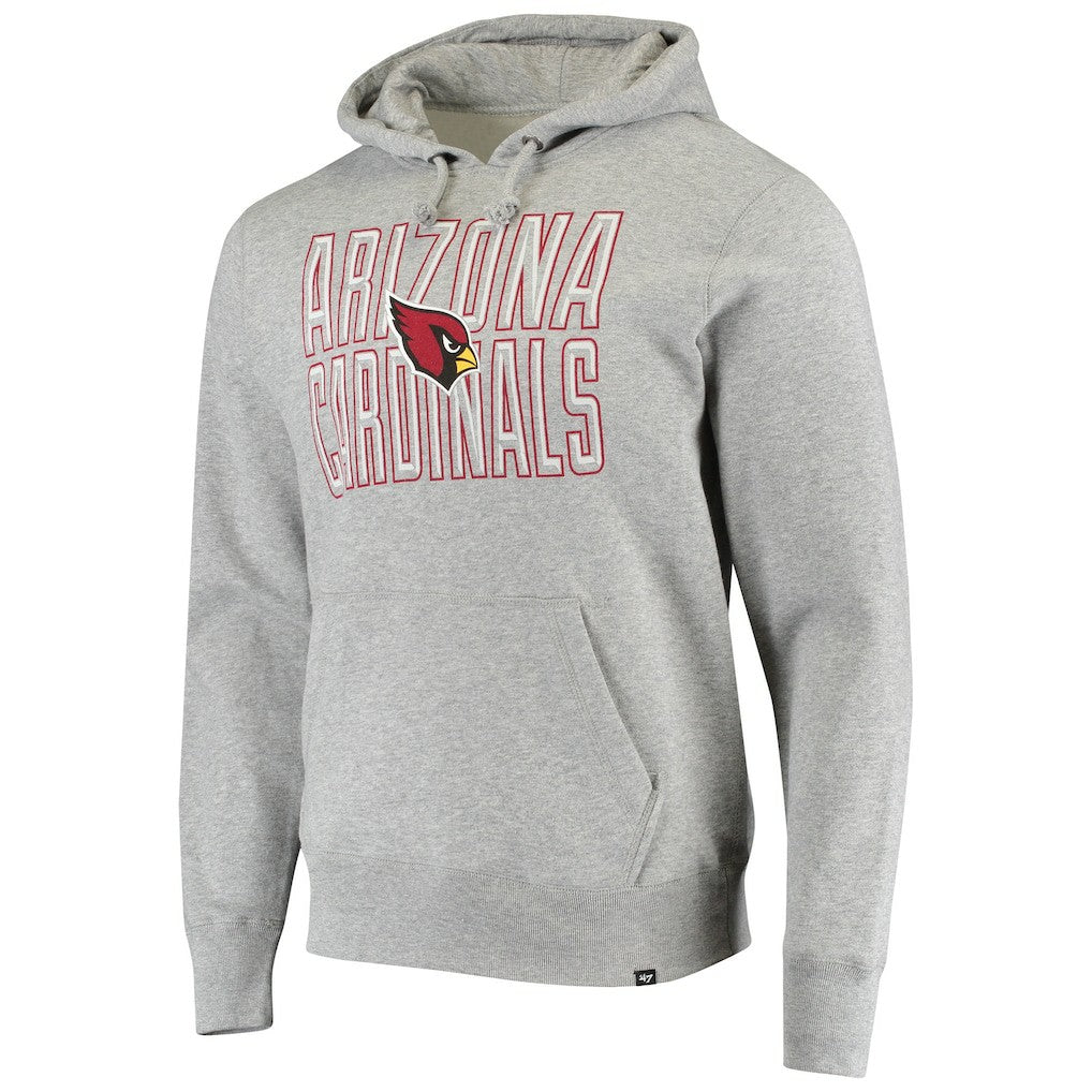 Arizona Cardinals '47 Bevel Pullover Hoodie Heathered Gray - 47 brand