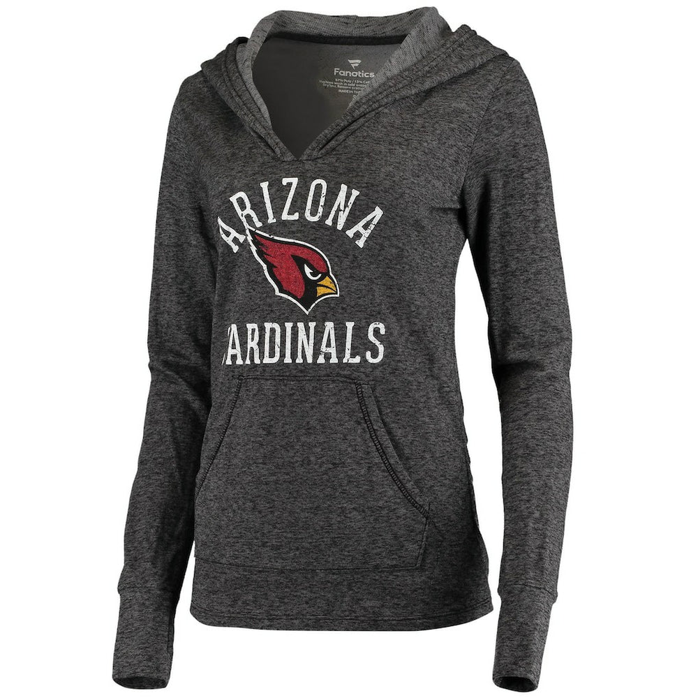 Arizona Cardinals Women's Doubleface Slub Pullover Hoodie Black - Fanatics