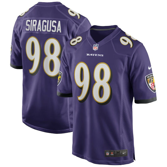Tony Siragusa Baltimore Ravens Game Retired Player Jersey - Purple | NFL Jerseys