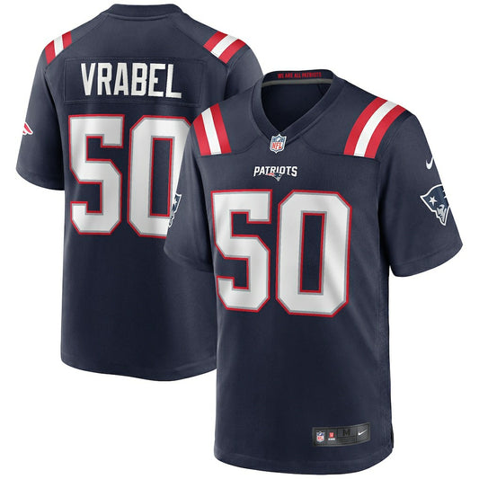 Mike Vrabel New England Patriots Game Retired Player Jersey - Navy | NFL Jerseys