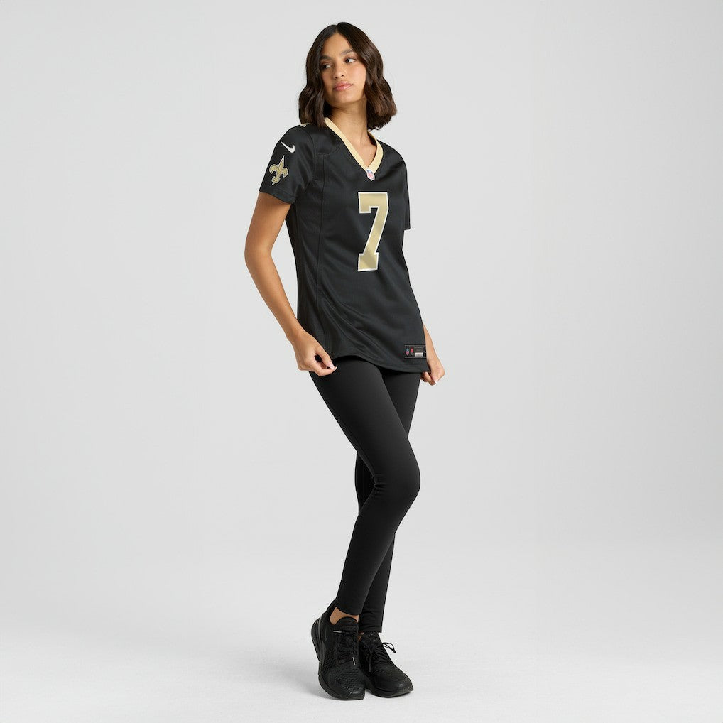 Morten Andersen New Orleans Saints Women's Game Retired Player Jersey Black - Nike